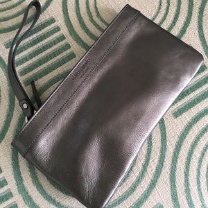 Kate Spade silver wristlet